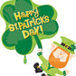 Happy Leprechaun Foil Balloon 29"