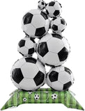 Standing Stack of Soccer Balls Balloon 49"