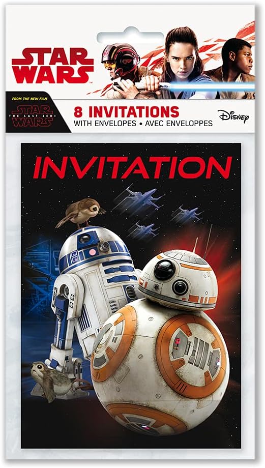 Star Wars Episode VIII Party Invitations 8-Pack
