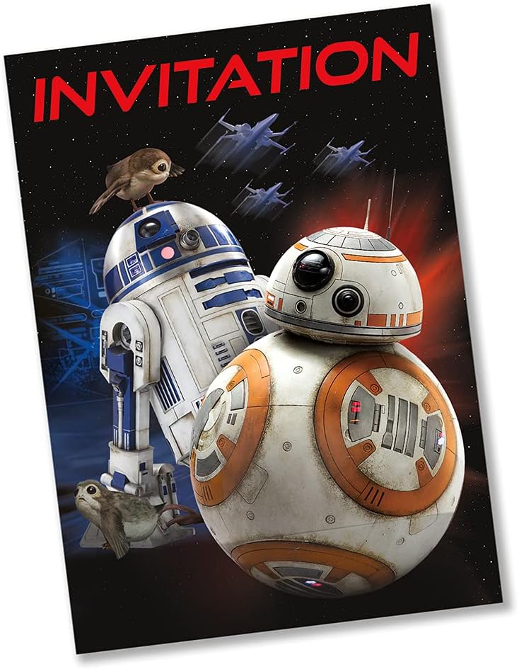 Star Wars Episode VIII Party Invitations 8-Pack