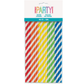 red orange yellow green blue multi colored paper straws with stripes