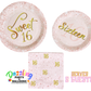 Sweet Sixteen tableware kit for 8 people