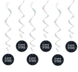 Lot of 6 Swirls happy birthday