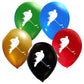 2-sided printed hockey balloons latex assorted colors