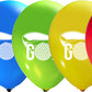 2-sided printed golf balloons latex assorted colors