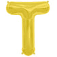 Jumbo Letter T in gold