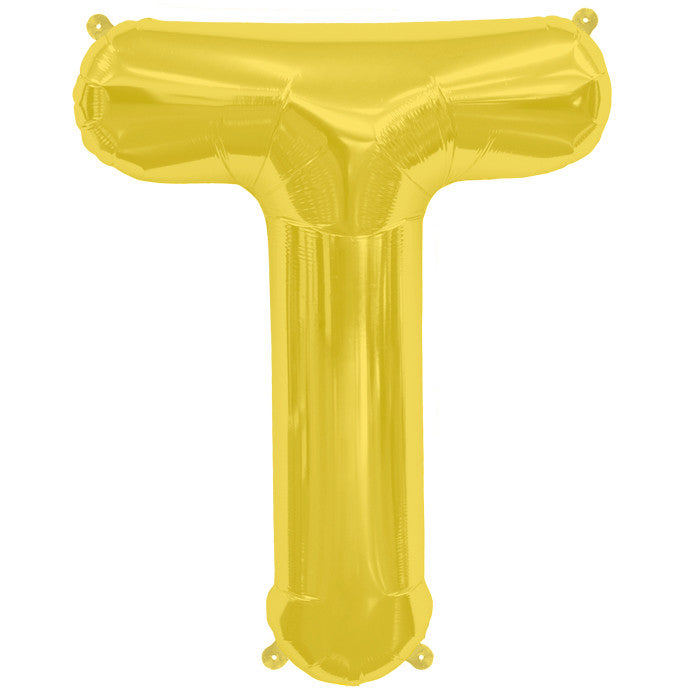 Jumbo Letter T in gold