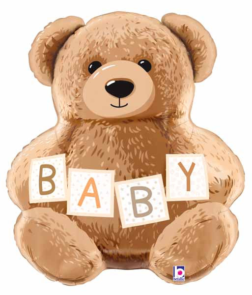 Baby Teddy Bear 26" Foil Shape Balloon