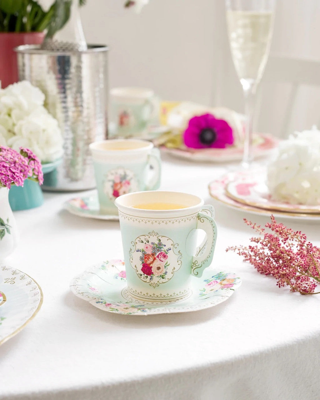 Tea party tableware