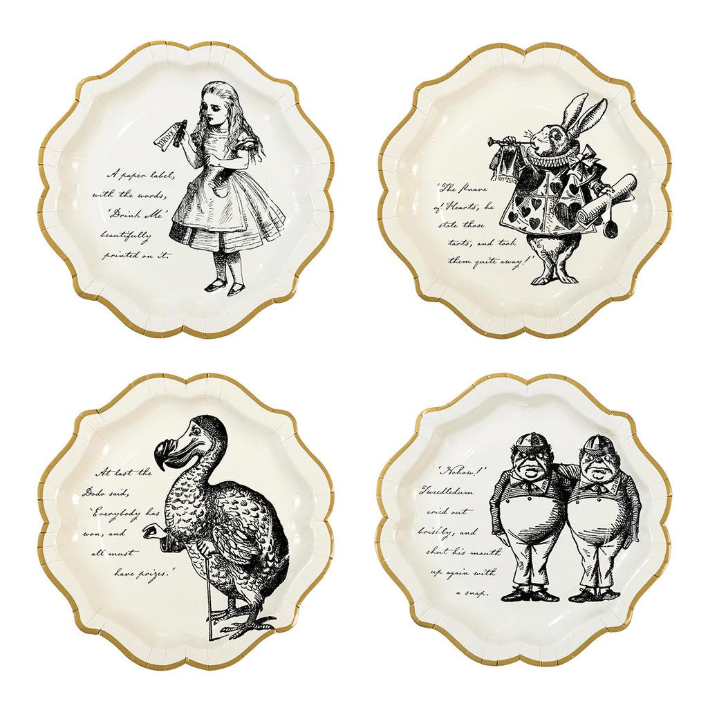 truly alice medium paper plates assorted