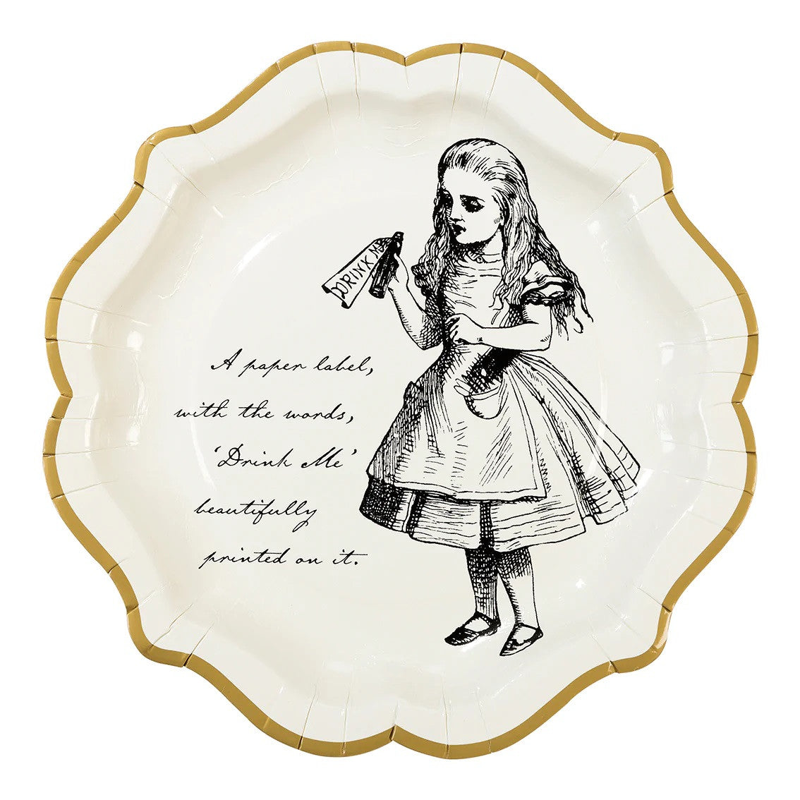 truly alice medium paper plates assorted