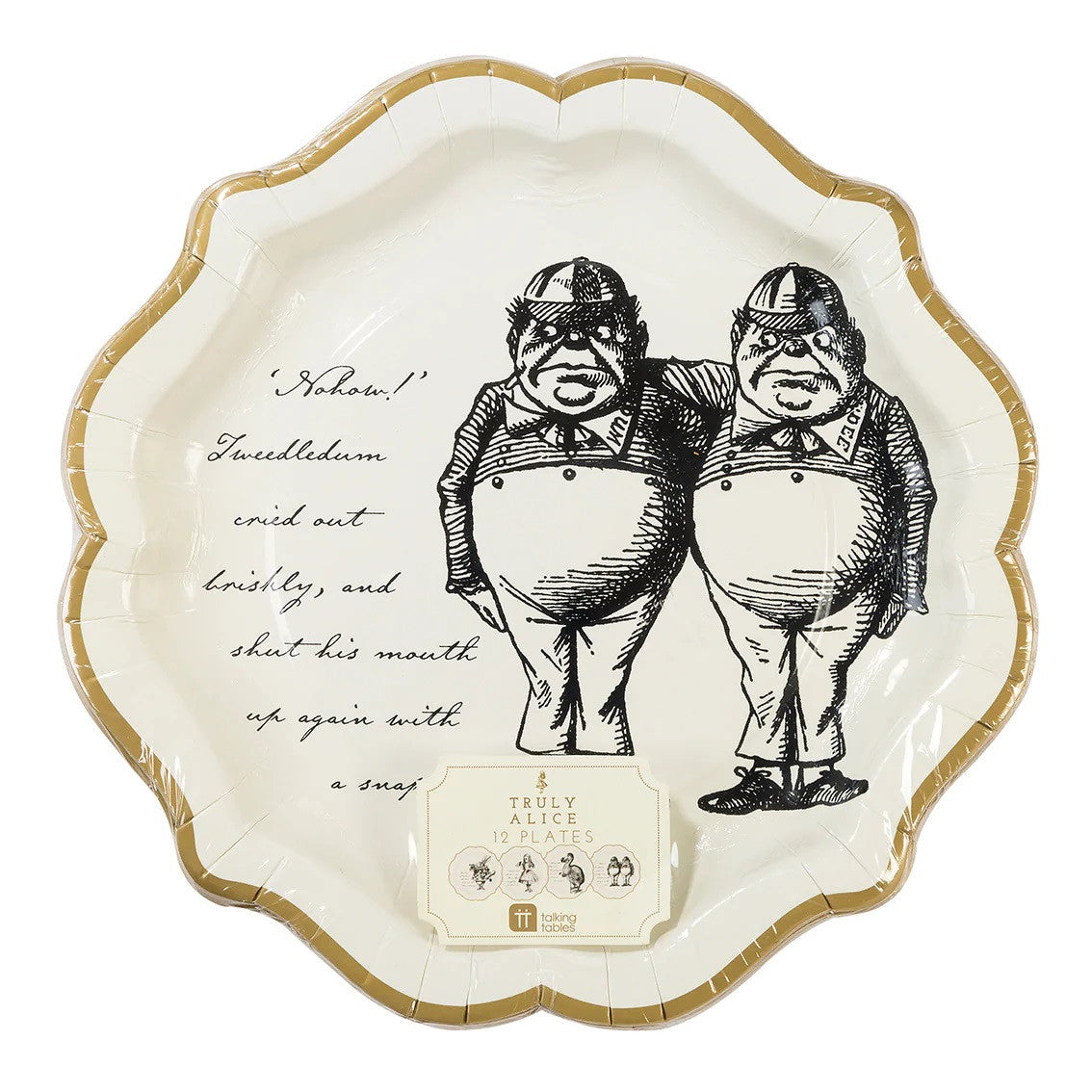 truly alice medium paper plates assorted