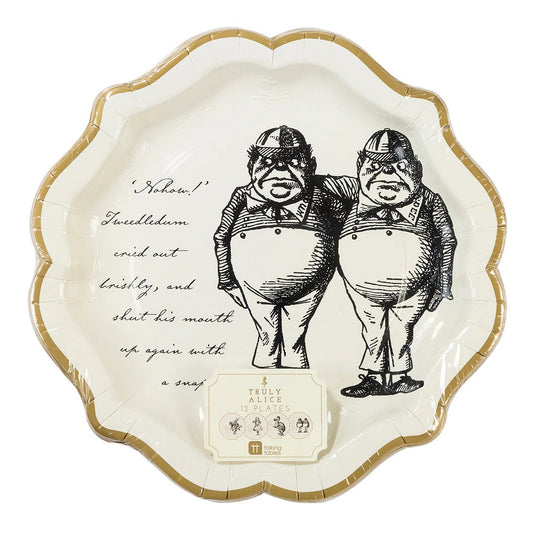 truly alice medium paper plates assorted