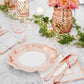sophisticated rose gold paper plates