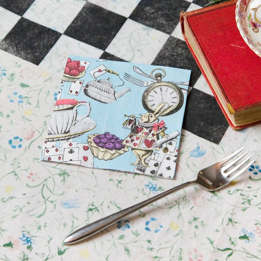 Time For Tea Alice Dessert Napkins