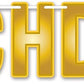 Football Touchdown Streamer Banner 6' Party Decor