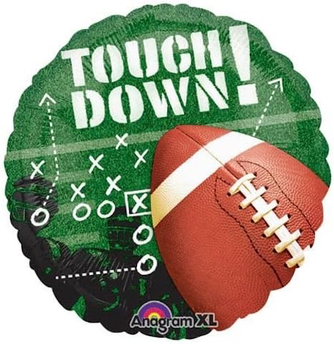 Anagram 18" Touch Down Football Foil Balloon Party Decor
