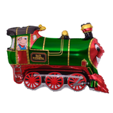30" Green Train Foil Balloon