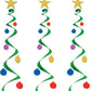 Christmas Tree Metallic Hanging Whirls 3-Pack