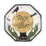 trick or treat celestial witch hands paper plates