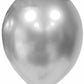 Chrome Silver 5" Latex Balloons Helium Quality 100 pack