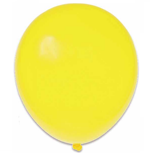 Bright Yellow Latex Balloons 12" - 10 Pack