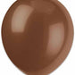12" Brown Latex Balloons 10/CT