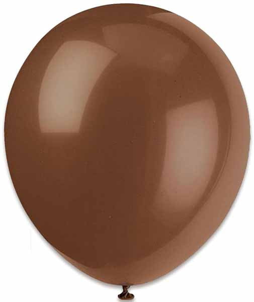 12" Brown Latex Balloons 10/CT