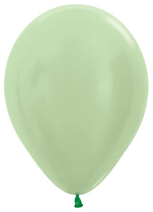 11" Latex Balloon Satin Mint Green