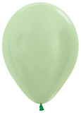 11" Latex Balloon Satin Mint Green