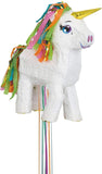 Magical white unicorn pinata
