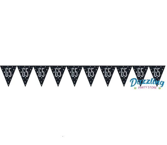 Black Silver 65 prismatic banner