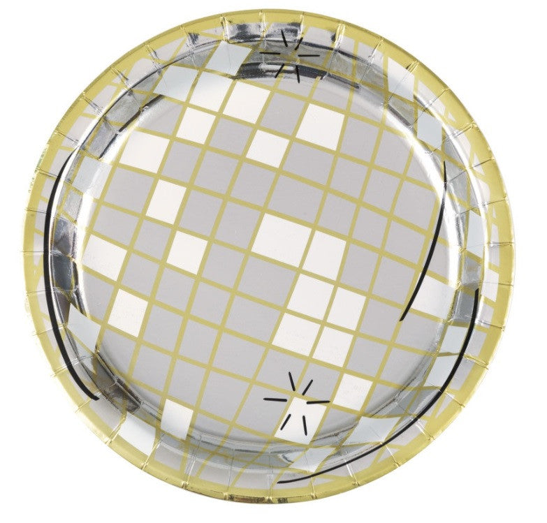 Toast to New Years Round 9" Dinner Plates  8ct - Foil Board