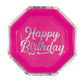 Happy Birthday Bold Pattern Paper Plates