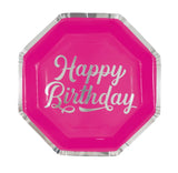 Happy Birthday Bold Pattern Paper Plates