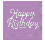 Happy Birthday Bold Pattern Paper Napkins