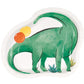 Partying Dinosaurs Dinosaur-Shaped 8.25" Plates  8ct