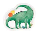 Partying Dinosaurs Dinosaur-Shaped 8.25" Plates  8ct
