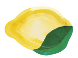 Citrus Fruit Lemon Shaped 9.25" Plates 8 Pieces