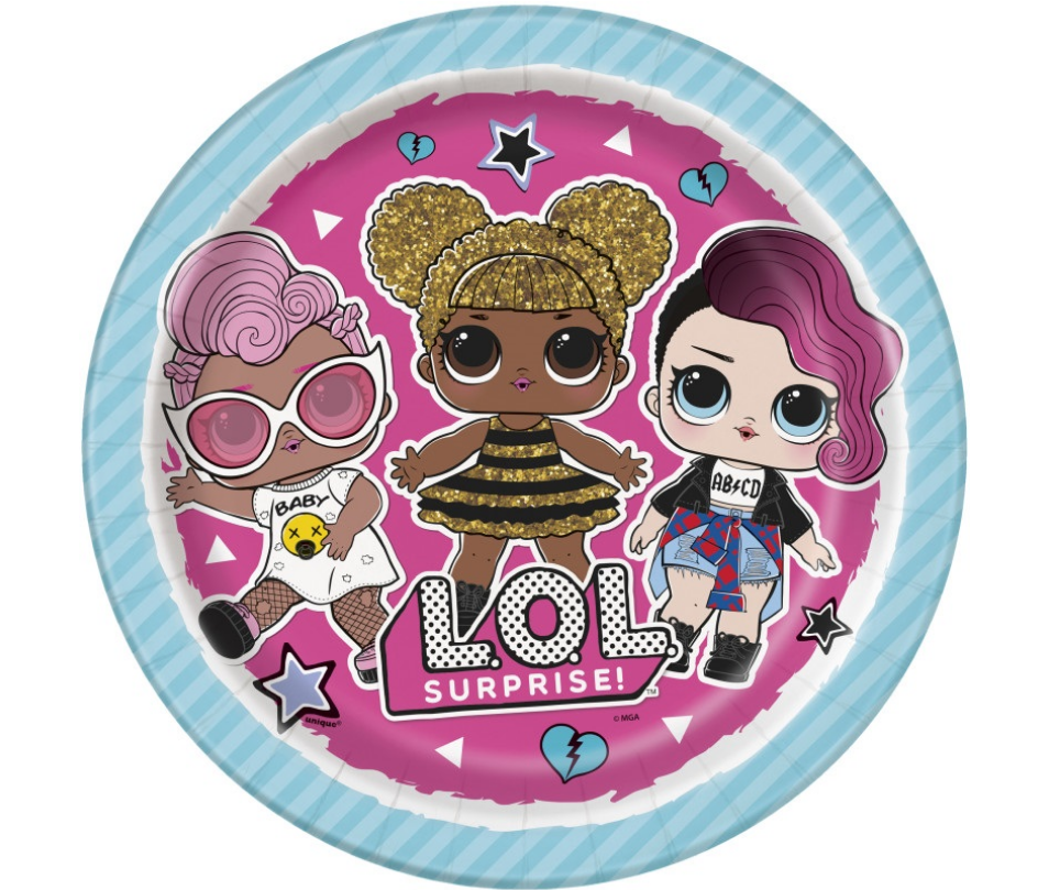 LOL Surprise Dolls Dinner Plates