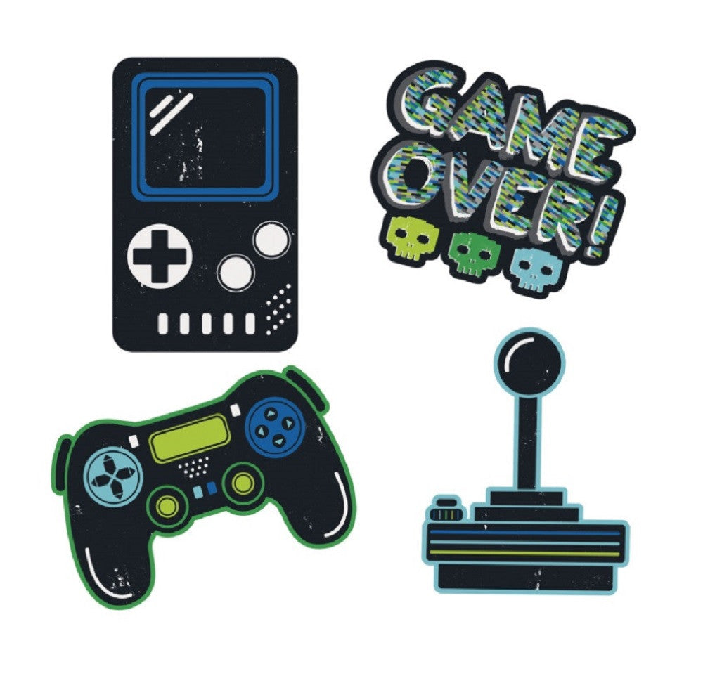 Gamer Birthday "Game Over" Wall Decals