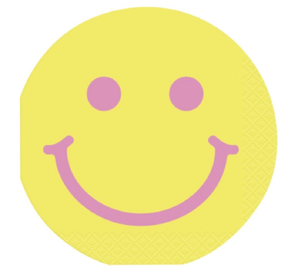 Groovy Birthday Round Shaped Beverage Napkins 16ct