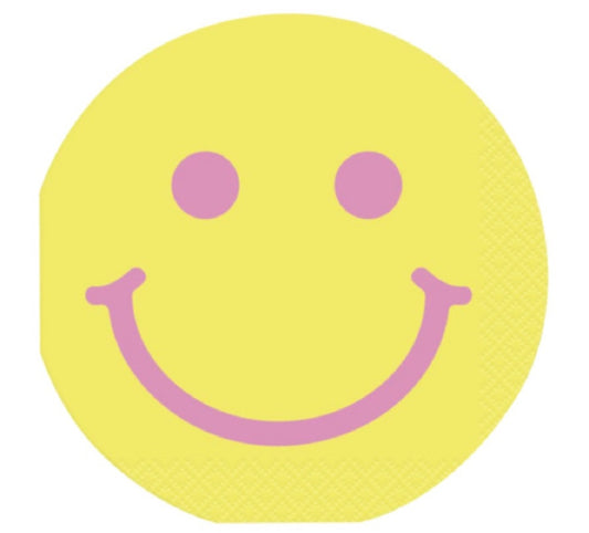 Groovy Birthday Round Shaped Beverage Napkins 16ct