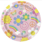 Groovy Birthday Round 9" Dinner Plates 8ct