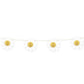 Groovy Birthday Daisy and Honeycomb Garland 6 ft