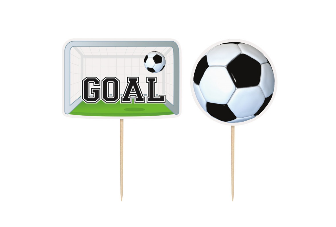 Soccer Theme Cupcake Toppers