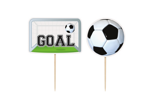 Soccer Theme Cupcake Toppers