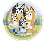 bluey dinner kids party plates