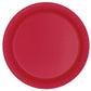 small red paper plates