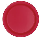 small red paper plates
